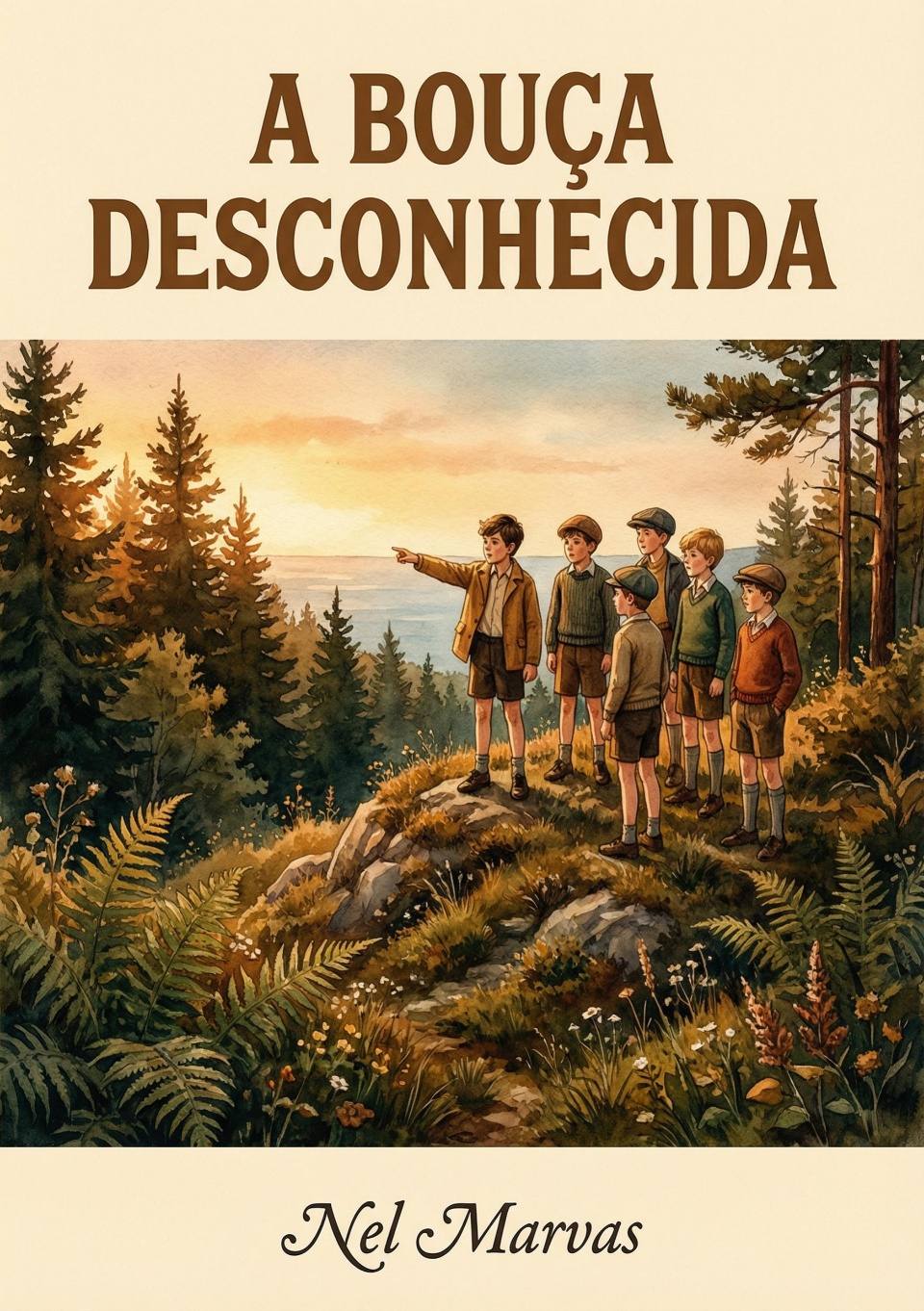 Capa do livro A Bouça Desconhecida de Nel Marvas